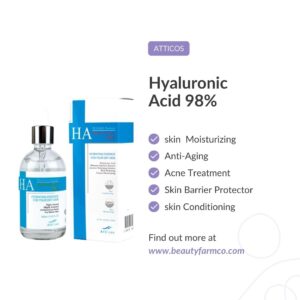 Say hello to healthy, hydrated skin with Atticos Hyaluronic Acid Ampoule!